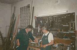 Michael Fehrmann in der Altonaer Werkstatt.